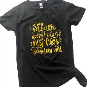 If my mouth doesn’t say it my face definetly will.